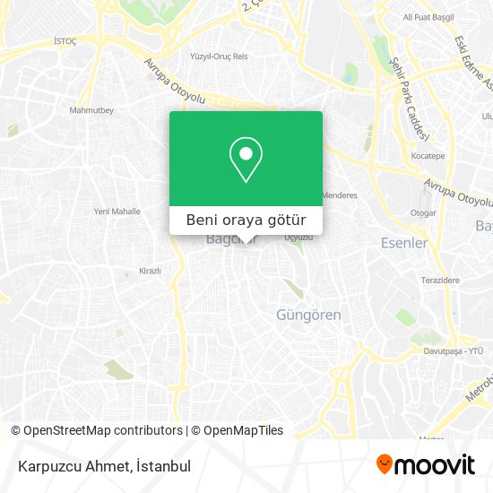 Karpuzcu Ahmet harita