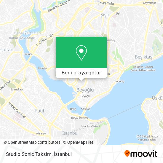 Studio Sonic Taksim harita