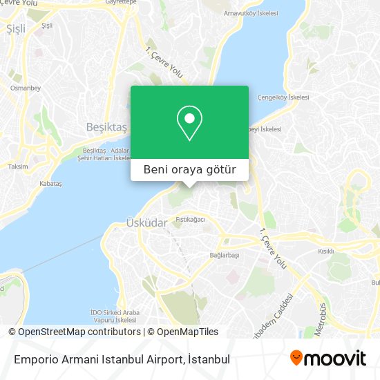 Emporio Armani Istanbul Airport harita
