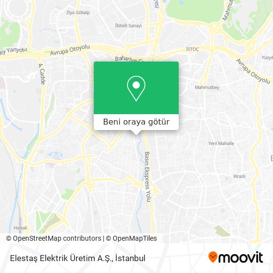 Elestaş Elektrik Üretim A.Ş. harita