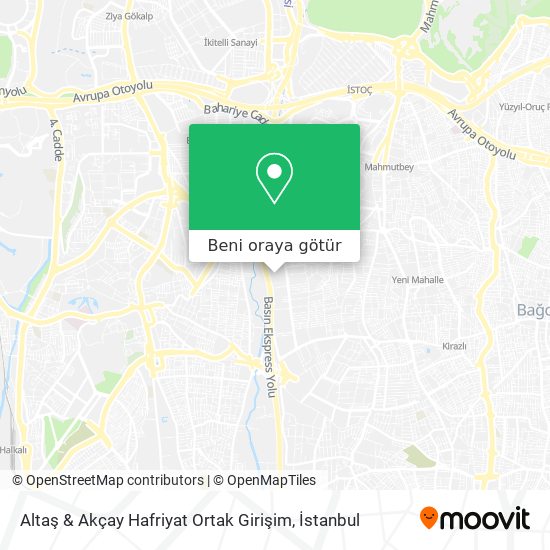Altaş & Akçay Hafriyat Ortak Girişim harita