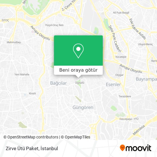 Zirve Ütü Paket harita