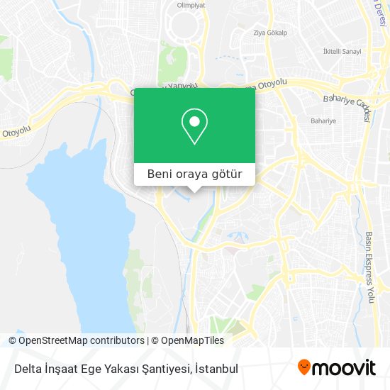 Delta İnşaat Ege Yakası Şantiyesi harita
