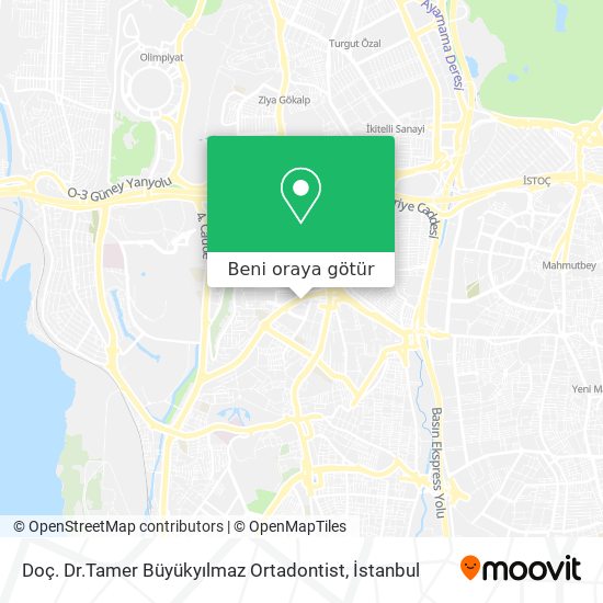 Doç. Dr.Tamer Büyükyılmaz Ortadontist harita