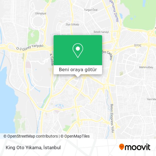 King Oto Yıkama harita