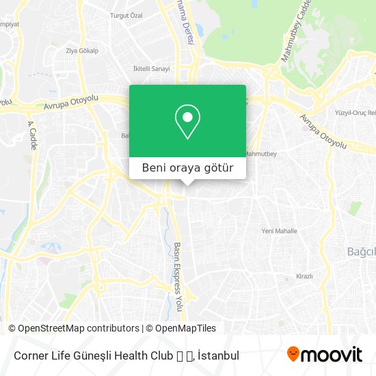 Corner Life Güneşli Health Club 🏻 🏻 harita