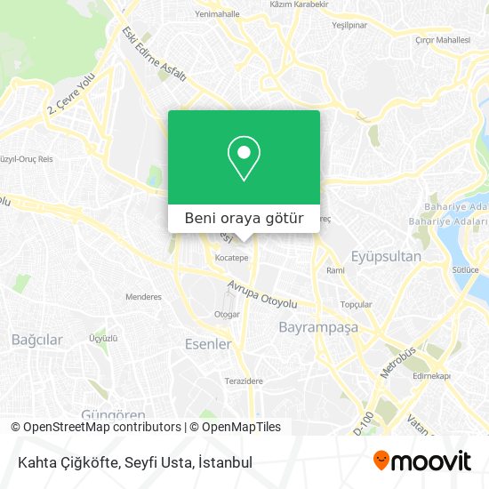 Kahta Çiğköfte, Seyfi Usta harita