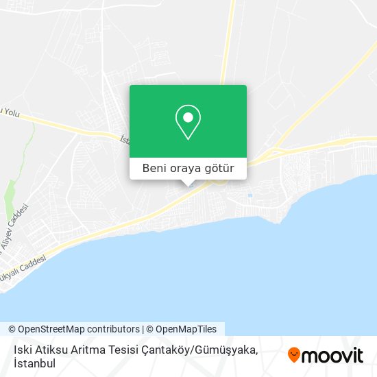 Iski Atiksu Aritma Tesisi Çantaköy / Gümüşyaka harita