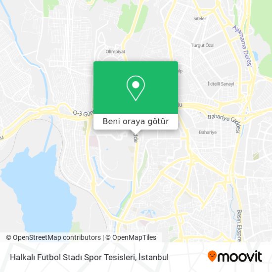 Halkalı Futbol Stadı Spor Tesisleri harita