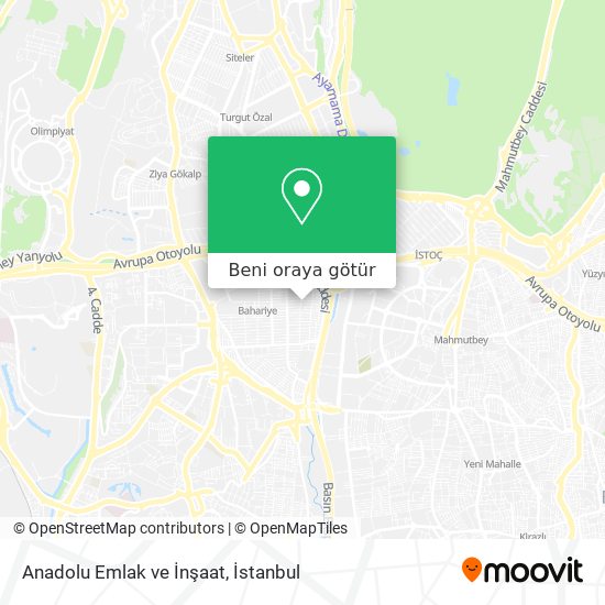 Anadolu Emlak ve İnşaat harita