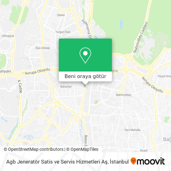 Agb Jeneratör Satis ve Servis Hizmetleri Aş harita