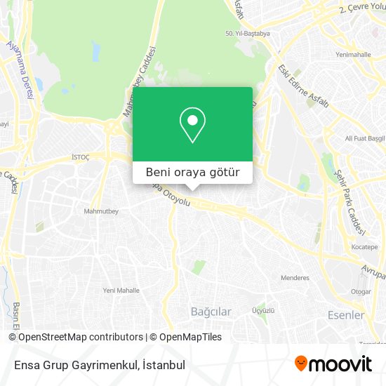 Ensa Grup Gayrimenkul harita