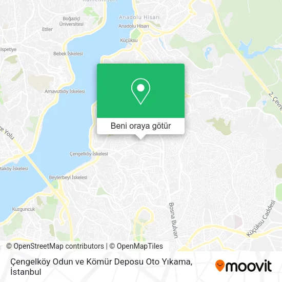Çengelköy Odun ve Kömür Deposu Oto Yıkama harita