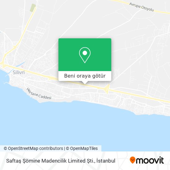 Saftaş Şömine Madencilik Limited Şti. harita