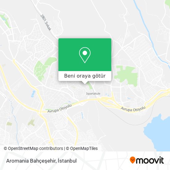 Aromania Bahçeşehir harita