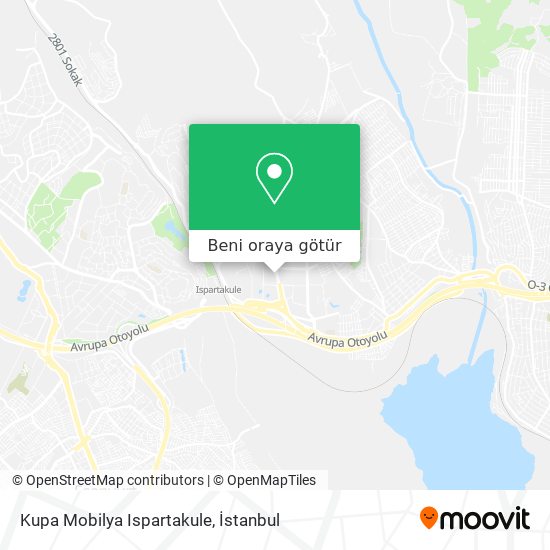Kupa Mobilya Ispartakule harita