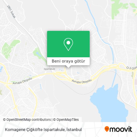 Komagene Çiğköfte Ispartakule harita