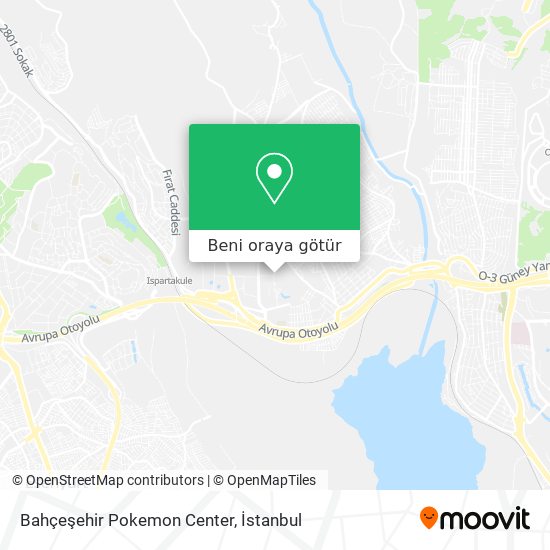 Bahçeşehir Pokemon Center harita