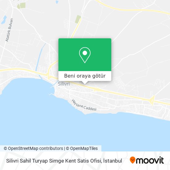 Silivri Sahil Turyap Simge Kent Satis Ofisi harita