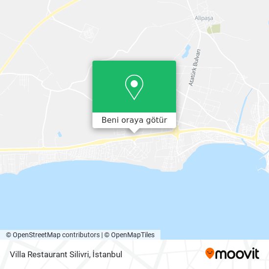 Villa Restaurant Silivri harita