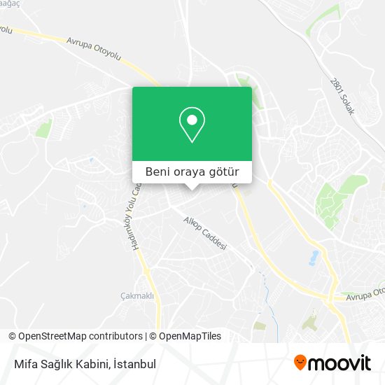 Mifa Sağlık Kabini harita