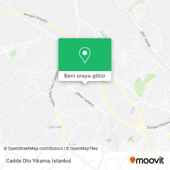 Cadde Oto Yıkama harita