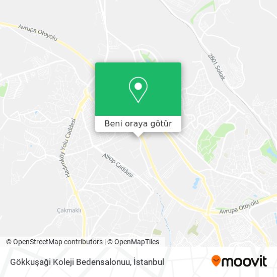 Gökkuşaği Koleji Bedensalonuu harita