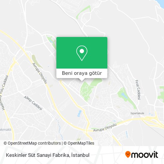 Keskinler Süt Sanayi Fabrika harita