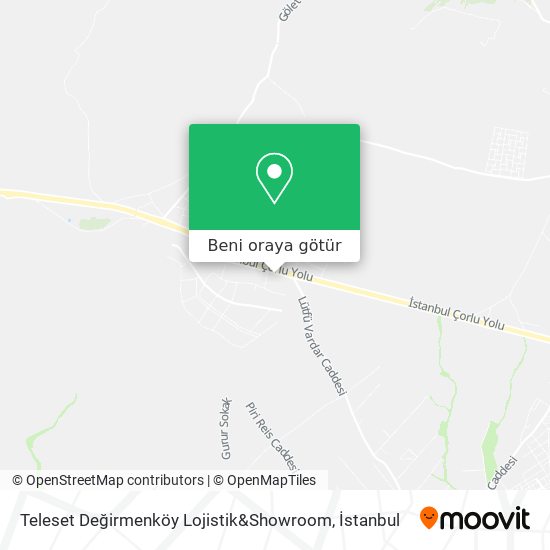 Teleset Değirmenköy Lojistik&Showroom harita