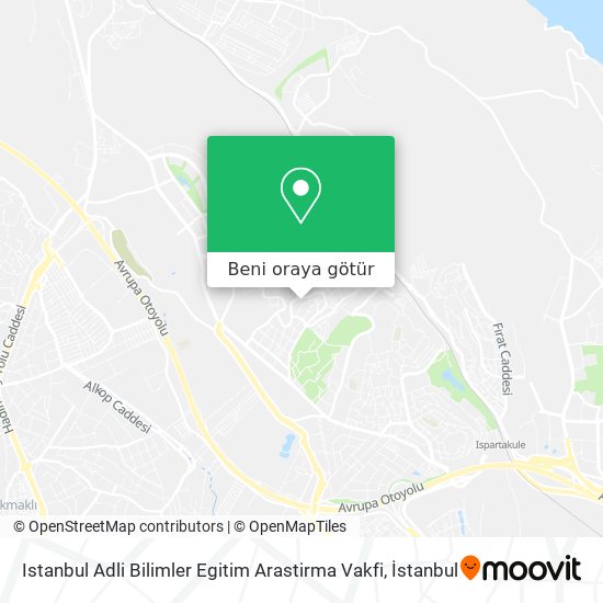 Istanbul Adli Bilimler Egitim Arastirma Vakfi harita