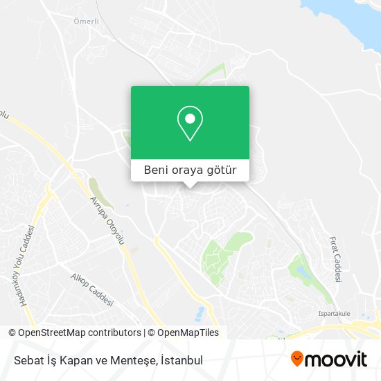 Sebat İş Kapan ve Menteşe harita