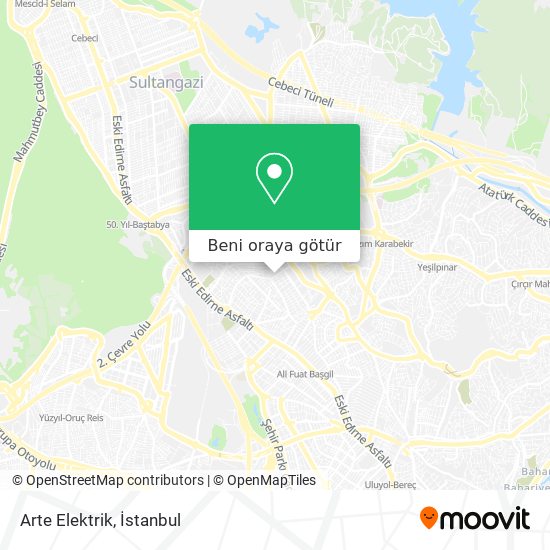 Arte Elektrik harita