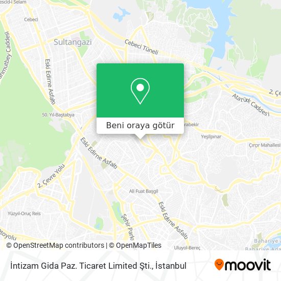 İntizam Gida Paz. Ticaret Limited Şti. harita