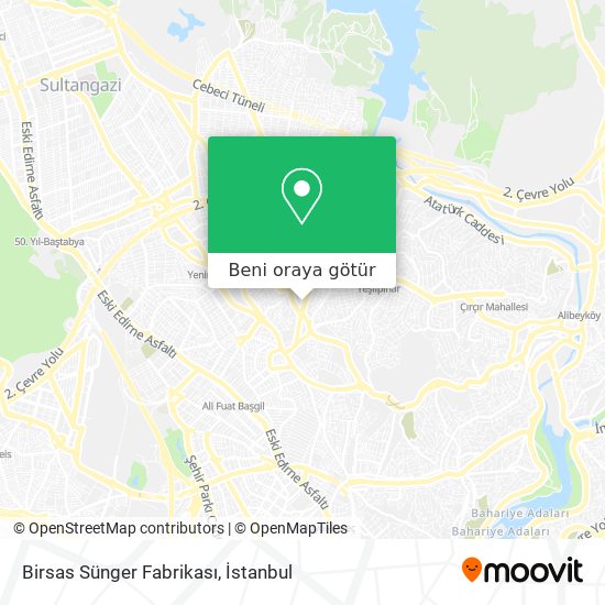 Birsas Sünger Fabrikası harita