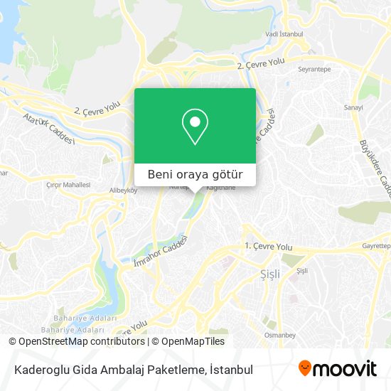 Kaderoglu Gida Ambalaj Paketleme harita