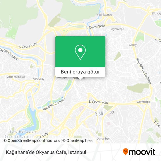 Kağıthane'de Okyanus Cafe harita