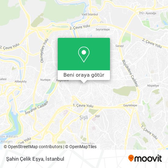 Şahin Çelik Eşya harita