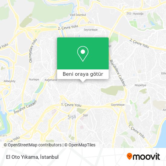 El Oto Yıkama harita