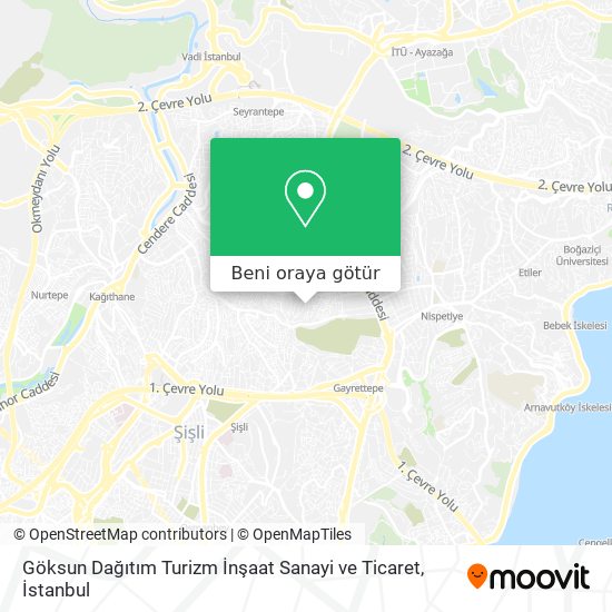 Göksun Dağıtım Turizm İnşaat Sanayi ve Ticaret harita