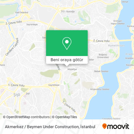 Akmerkez / Beymen Under Construction harita