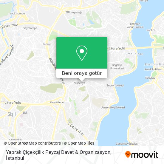 Yaprak Çiçekçilik Peyzaj Davet & Organizasyon harita