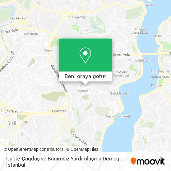 Çaba/ Çağdaş ve Bağımsız Yardımlaşma Derneği harita