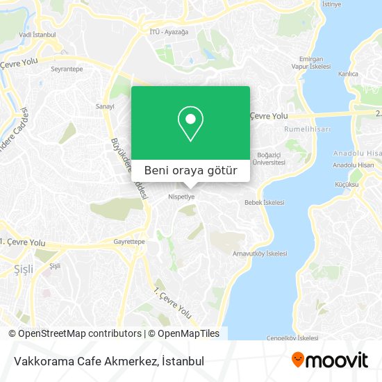 Vakkorama Cafe Akmerkez harita