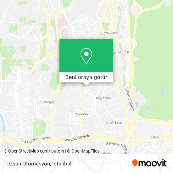 Özsan Otomasyon harita