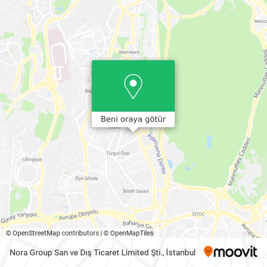 Nora Group San ve Dış Ticaret Limited Şti. harita