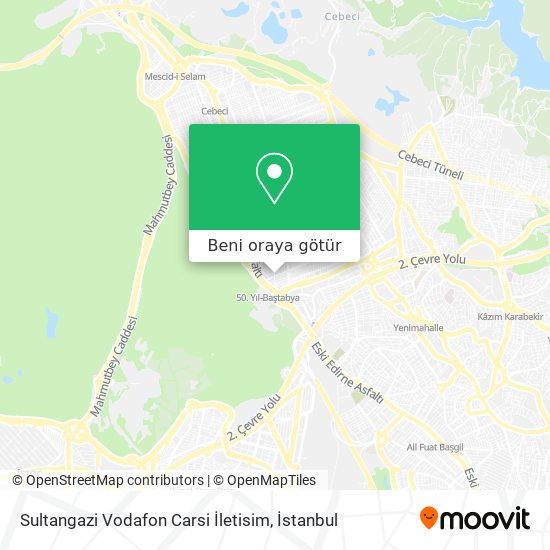 Sultangazi Vodafon Carsi İletisim harita
