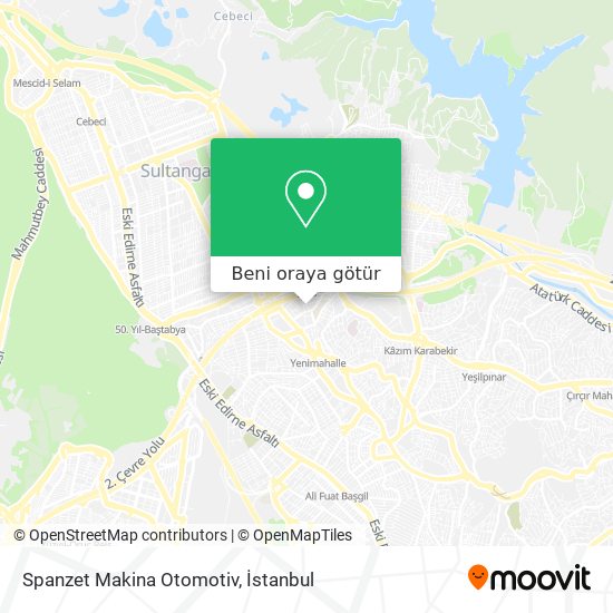 Spanzet Makina Otomotiv harita