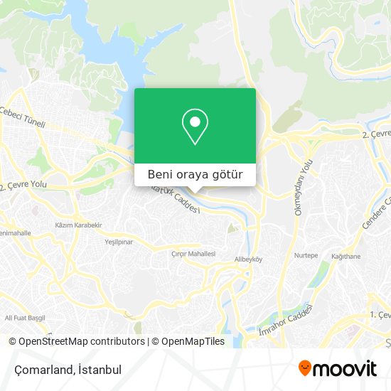 Çomarland harita