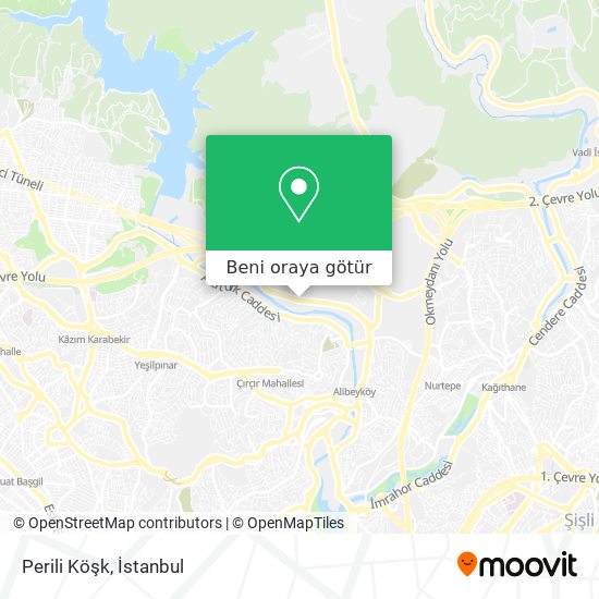 Perili Köşk harita