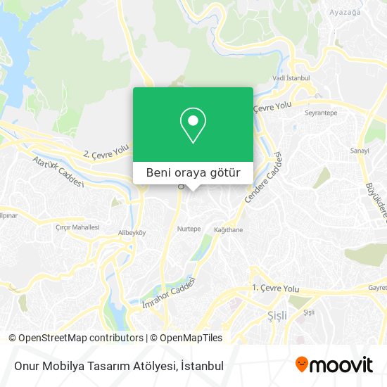 Onur Mobilya Tasarım Atölyesi harita